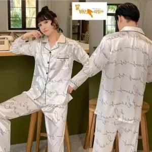 커플잠옷 (헨리제이에스)실크잠옷 파자마 세트
