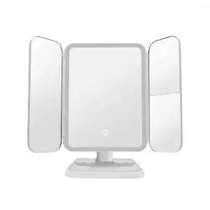 [콩심팥심]접이식 탁상 조명 LED 화장대 거울 입체 보정 회전 조