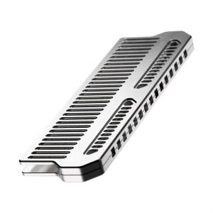 DDR4 RAM 메모리 방열판 쿨러 냉각 조끼 9W 실리콘 그리스 열 전도체가있는 알루미늄 라디에이터 실버 내구