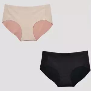 여성 심플 누디라인 비비안 무봉제 미디 삼각 팬티 1p 여자팬티 여성용팬티 여성속옷