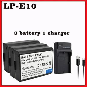 캐논 EOS 1100D Rebel T3 T5 T6 KISS X50 X70 디지털 카메라용 LP-E10 LP 배터리