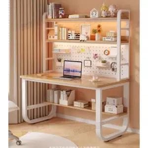 타공판 책상 중학생 데스크 조립식 테이블 선반 세트 학생용 컴퓨터 전면 책장 학습책상