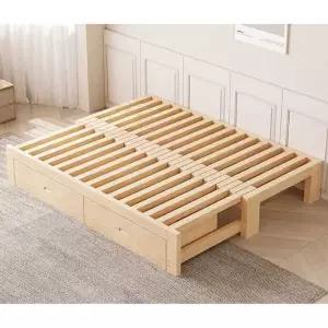 실내평상 원목 나무 야외 침대 소파 조립식 접이식 수납