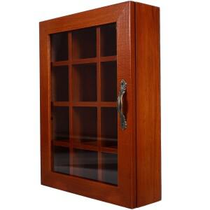 그리드 나무 티백 거치대 설탕 패킷 향신료 파우치 보관 케이스 인스턴트 커피 백 박스 투명 뚜껑