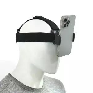 헤드 마운트 폰 촬영 홀더 스마트폰 머리 거치대 스트랩 유튜브