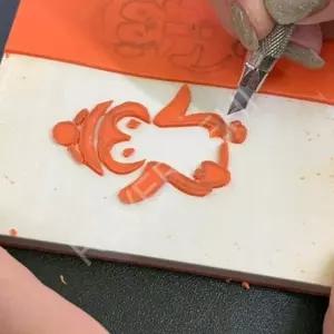 조각용 지우개 도장만들기 판화고무 직사각 대