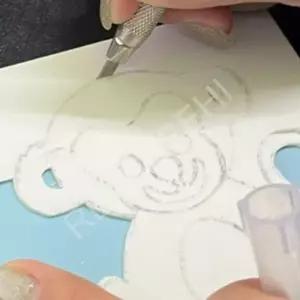 조각용 지우개 도장만들기 판화고무 정사각 대