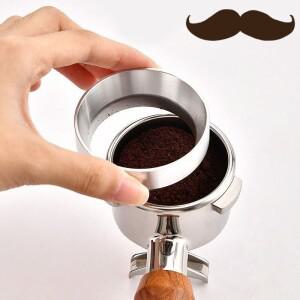 51/53/58mm 서클 링 커피 및 차 수신 도구 브루 필터 탬퍼 바리스타 액세서리 비행 방지 파우더 메이커 바