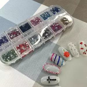 [골드스마일]레진아트 네일아트 꾸미기 파츠 세트 믹스큐빅