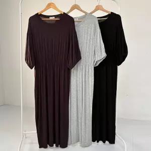 빅사이즈원피스 X574L604 밴딩소매트임원피스 RA