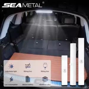 엠비언트라이트 SEAMETAL 모션 센서 라이트 차량용 USB 충전 LED 트렁크후드 자동 야간 램프