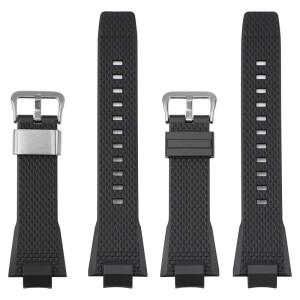 남성용 방수 스포츠 실리콘 손목 밴드 스트랩 고무 시계 Casio gshock GST B400 GST-B400BD/AD 시리즈용