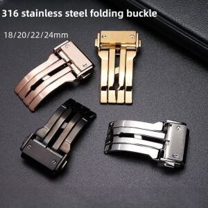 Hublot BIG BANG 클래식 퓨전 시리즈 시계 스테인레스 스틸 접이식 안전 버클 스트랩 액세서리 18/20/22/24