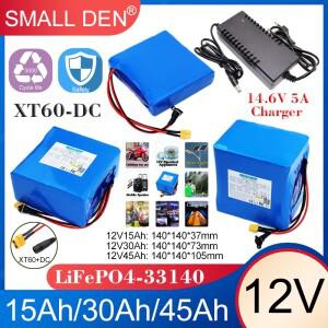 12V 15Ah 30Ah 33140 리튬인산철(LiFePO4) 배터리 팩 (BMS 포함) 전동 공구 오디오 장난감 자동차 캠핑 UPS