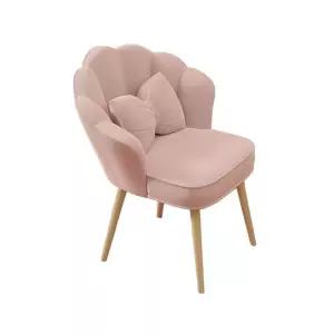 의자 원형 리본 화장대 뽀글이 회전 북유럽 인테리어 스툴