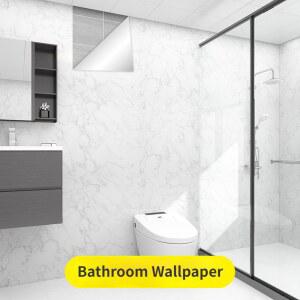 욕실 벽 접착 벽지 방수 방습 곰팡이 방지 스티커 주방 리노베이션 내유성 대리석 스티커 20m