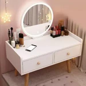 미니화장대 조명 화장대 사각 원목 좌식 인테리어 공간활용