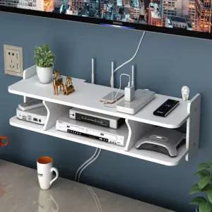 무타공 TV선반 셋톱박스 라우터 정리함 벽걸이 수납