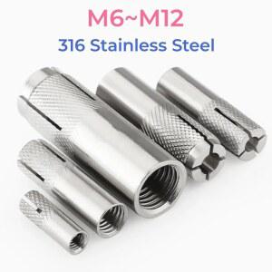 316 스테인리스 스틸 인 앵커 볼트 나사 탑 버스트 블라스팅 Ge o 플랫 버스트 앵커 M6 M8 M10 M12