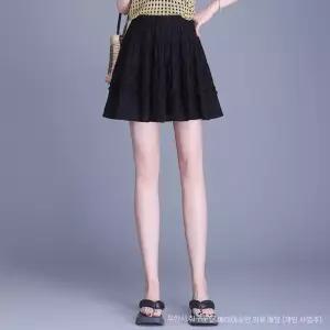 여사친 스커트 미니 캐주얼 여름 A라인 밴딩 러블리 플리츠 다올2