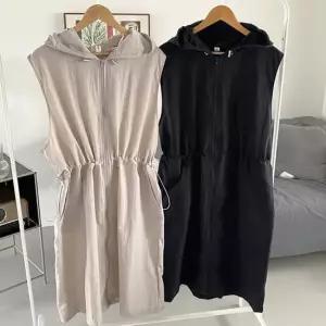 빅사이즈베스트 X151L604 롱후드바스락조임조끼 RA