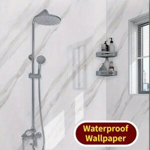 80CM 껍질과 스틱 대리석 타일 벽지 방수 자체 접착 비닐 주방 욕실 혁신 벽 스틱 벽 장식