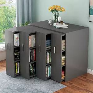 슬라이딩도어책장 수납장 틈새 캐비닛 서점 사무실 거실