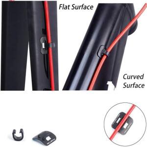 5/10Pcs 스틱 온 케이블 가이드 자전거 튜브 클립 알루미늄 오일 클램프 어댑터 액세서리 도로 부품