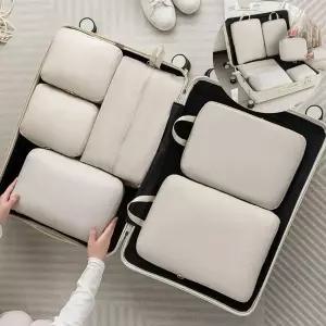 [콩심팥심]여행용 압축파우치 6종세트 압축팩 방수파우치 캐리어 이너백