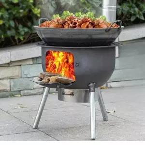 마당화로 시골 통난로 난로 드럼통화목난로 삼겹살