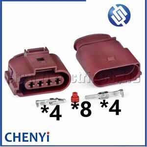 4핀 자동차 방수 커넥터 산소 센서 와이어 하네스 1J0973724A 1J0 973 724 A 폭스바겐 아우디 호환용