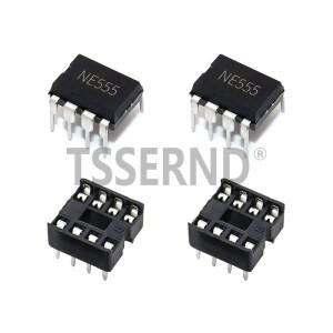 20개 (각 10개) NE555 IC 타이머 프로그래밍 발진기 칩 및 8핀 DIP 소켓