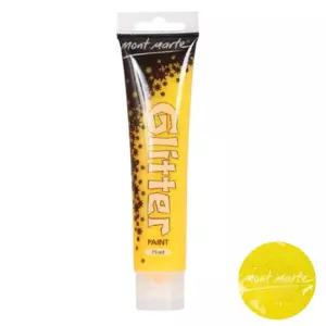 미술놀이 몽마르뜨 반짝이 물감 75ml (노란색)