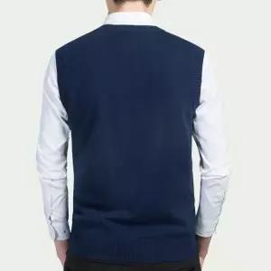 남성 무지 니트 조끼 베스트 보이넥 민소매 패션 아이템