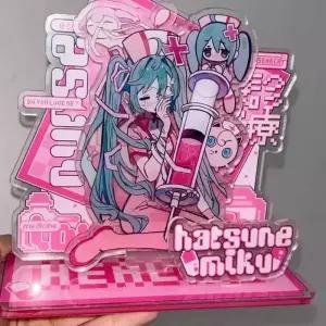 미쿠피규어 하츠네 미쿠 아크릴 스탠딩 사인 애니메이션 기기 귀여운 예쁜 감성 만화 크리스마스 독창성 성