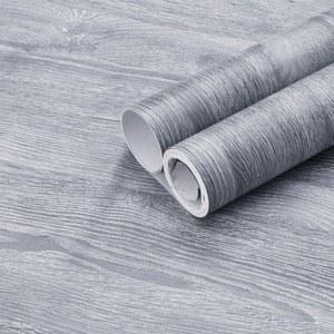 옷장 찬장 테이블 가구에 대 한 클래식 나뭇결 PVC 스티커 방수 자체 접착 벽지 홈 장식 벽 종이