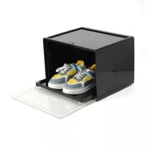 [생활] 블랙 신발정리함 조립식 신발보관함 슬라이딩 슈슈앤 DIY신발장