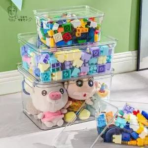 [SBD] 투명 플라스틱 크기 저장용기 보관함 펜트리 박스 중형