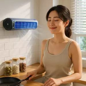 미니 실외기 그레이 간편 냉풍기 냉각팬 충전식