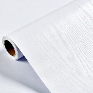 흰색 나무 껍질과 스틱 종이 가구용 장식용 자체 접착 필름 실제 나무 촉각 감각 표면 청소가 용이함