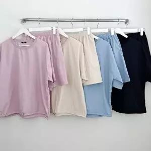 [셀러허브 패션]빅사이즈투피스 X578L604 휴가바스락반바지세트 AR (48700994)