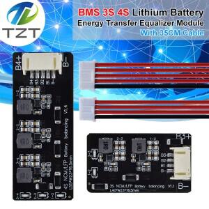 TZT BMS 3S 4S 액티브 밸런서 보드 1.2A Lifepo4 Lipo 리튬 이온 배터리 에너지 전송 이퀄라이저 모듈 유도