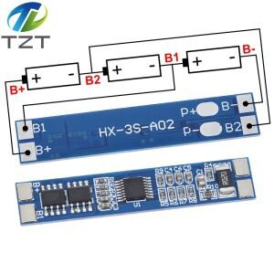 3S 12V 8A 리튬 이온 18650 배터리 충전기 보호 보드 11.1V 10A BMS