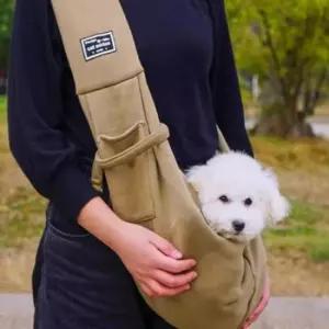 [반려] 안김 크로스 슬링백 가방 애견 포대기 이동가방 강아지 외출
