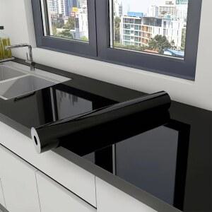 대리석 자가 점착 필름 주방 백스플래시 및 조리대용 방수/내유성 PVC 벽지 붙였다 떼었다