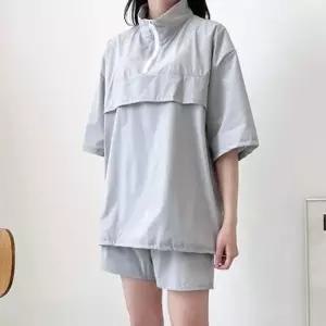 [셀러에이드]아노락 여성 트레이닝세트 여자 반팔 반바지 츄리닝