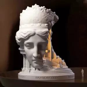 조명 침실 조각상 신혼 크 램프 조각상무드등 USB 스위치