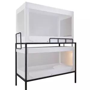 2층침대 모기장 기숙사 흔들림방지 가정용 텐트 이층 원터치 보호 사각 원룸 커튼 실내