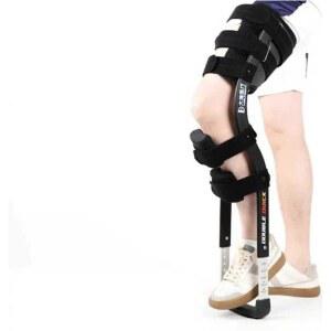 목발 핸즈프리 무릎 보행기 왼쪽 보조기 기구 경량 블랙 부상 염좌