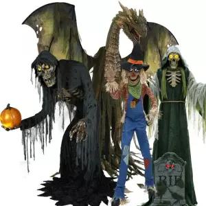 할로윈장식 대형 전동 해골 유령 마녀 호박 인테리어 공포 소품